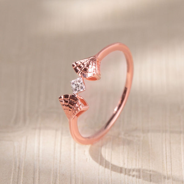 Seashell Charm Ring